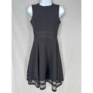 Calvin Klein Dress Womens 2P Black Mini Party Office Classic Preppy Stretch Zip